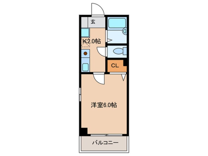 間取図 ラ・プラージュ同心