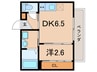 仮）ｏｎｅ門戸 1DKの間取り