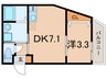 仮）ｏｎｅ門戸 1DKの間取り