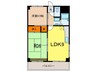 フラワー芦屋 2LDKの間取り