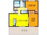 アットソレイユ 2LDKの間取り