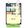 ビアンフェ 1Kの間取り
