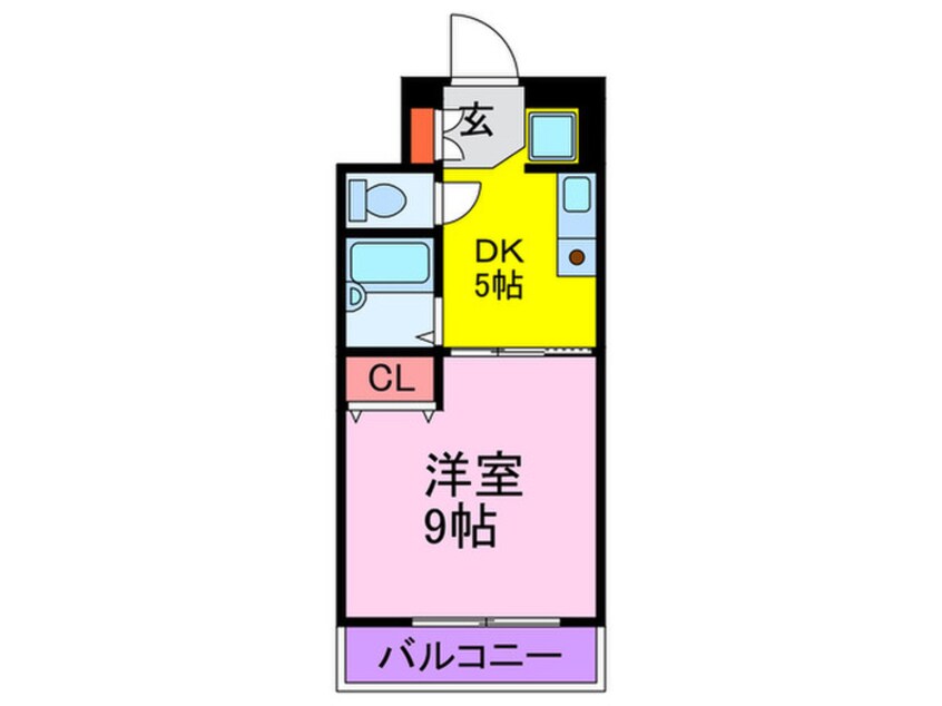 間取図 Ｐ－ｃｏｕｒｔ海老江