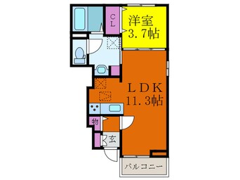 間取図 ハピネスコートⅢ