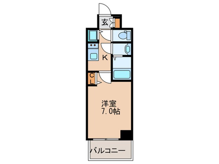 間取り図 プレサンス南森町ライズ（1104）