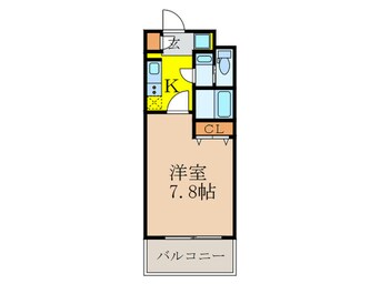 間取図 ｴｽﾘｰﾄﾞ新大阪ｺﾝﾌｫｰﾙⅠ番館(802）