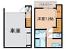 あんしん＋VieM黒谷13-1017 1Rの間取り