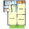 TOMORROW･COURT A･B 2LDKの間取り