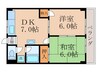 ユニオンビル 2DKの間取り