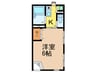 庄内ビル 1Kの間取り