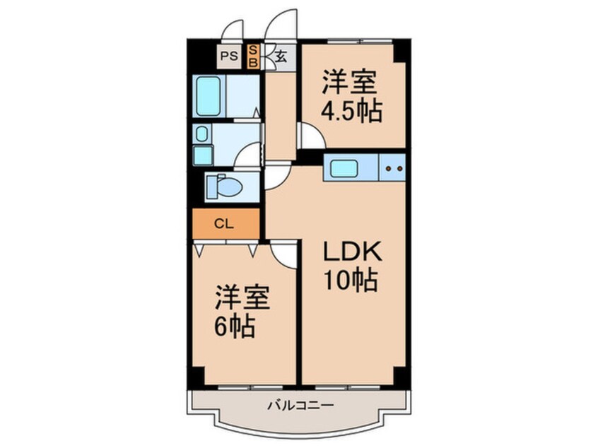 間取図 ハビテ深江橋