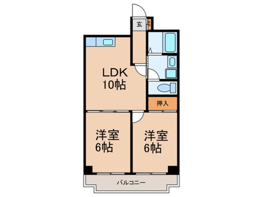 間取図 ハビテ深江橋