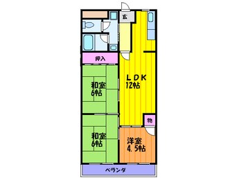 間取図 グランド－ル福川