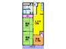 グランド－ル福川 3LDKの間取り
