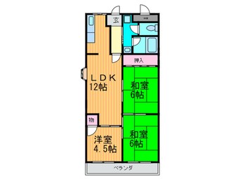 間取図 グランド－ル福川