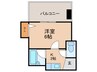 クオーレ十三東 1Kの間取り