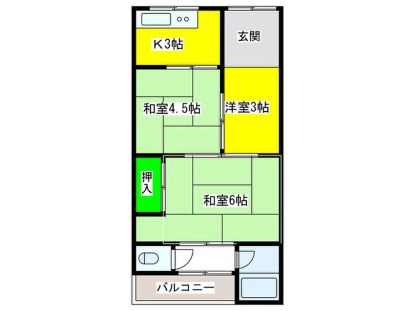 間取図 ファミ－ユ鳳