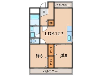 間取図 レジデンスＭ