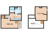 エルミタージュ泉が丘 1Kの間取り