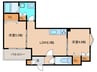 ラモーナ中野本町Ⅱ 2LDKの間取り