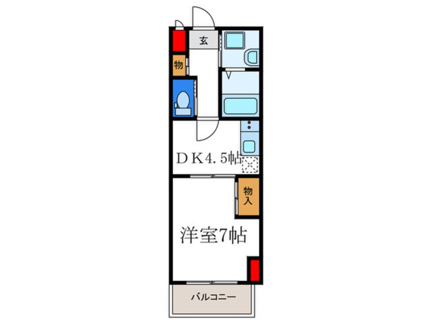 間取図 Ｆｒｕｉｔａｇｅ下鴨