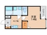 ＲＥＧＩＥＳ塚本 1Kの間取り