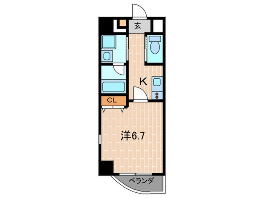 間取図 リエス尼崎東