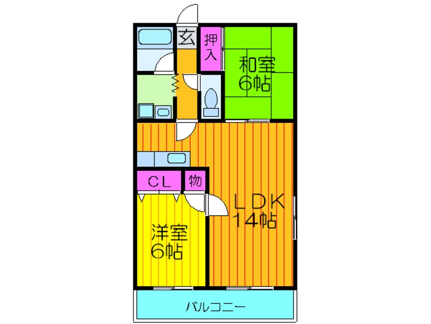 間取図 パレ下神田