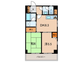 間取図 セントラル第２東園田