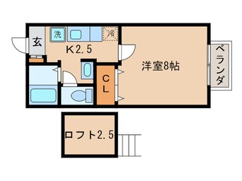 間取図 セジュ－ル鴨土