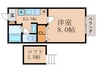 セジュ－ル鴨土 1Kの間取り