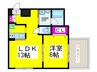 シティコ－ト熊野町 1LDKの間取り