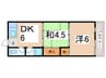 ロイヤルハイツ 2DKの間取り