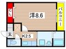 ホメハウオリ 1Kの間取り