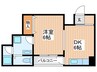 サンハイツ 1DKの間取り