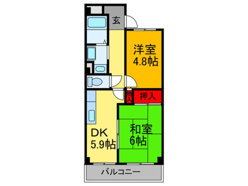 間取図 長瀬レーベンハイム