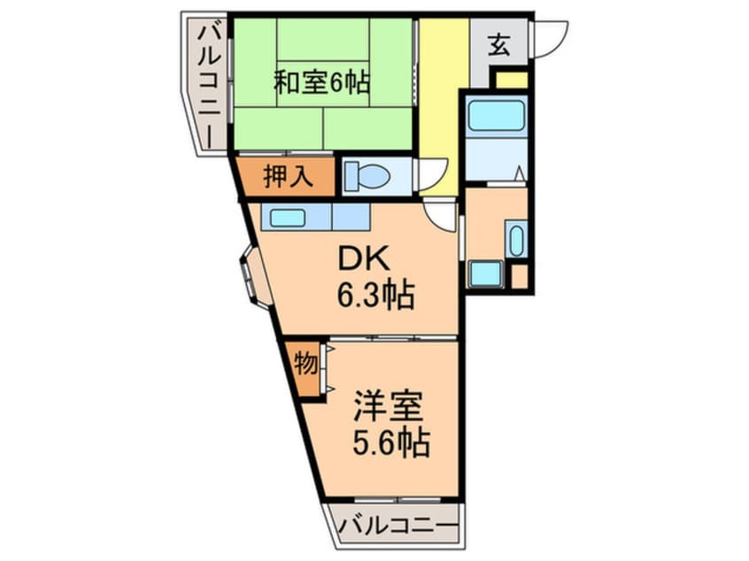 間取図 長瀬レーベンハイム