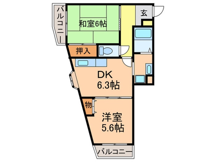 間取り図 長瀬レーベンハイム