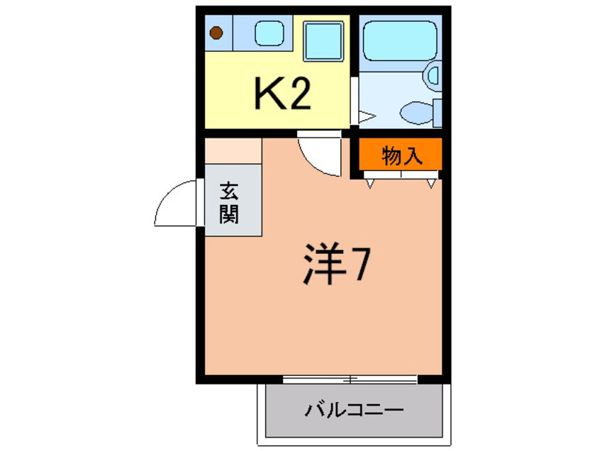 間取図 カ－サ甲南