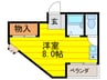ア－バン磯島 1Rの間取り