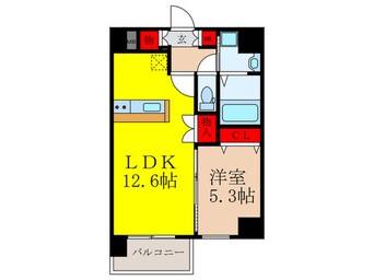 間取図 スプランディッド江坂駅前