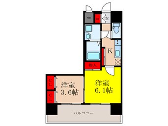 間取図 スプランディッド江坂駅前