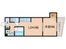 プレアール浜大津 1LDKの間取り