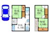 西院太田町貸家 3DKの間取り