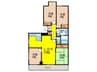 パークハイム山坂（1401） 4LDKの間取り
