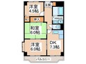 ウイング岸和田Ⅰ番館の間取図