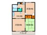 メロディハイツ高槻Ⅱ 3Kの間取り