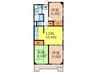 マンション菱永Ⅱ 3LDKの間取り