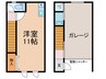 Garage　house 　KAMATAMA 1Rの間取り