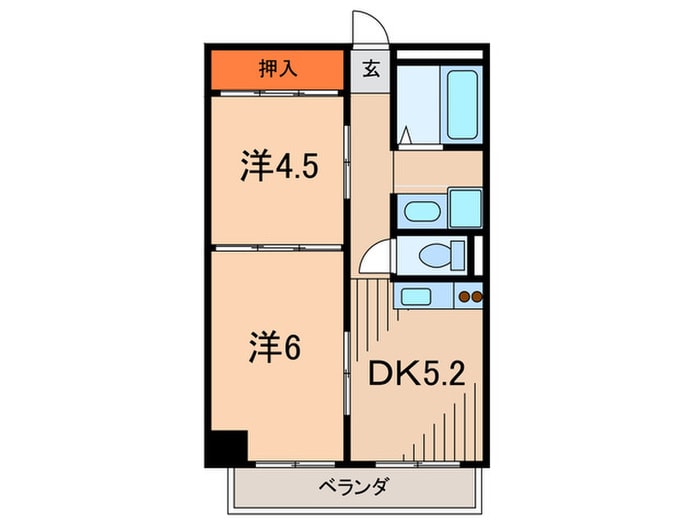 間取り図 ロイヤルメゾン門戸Ⅵ